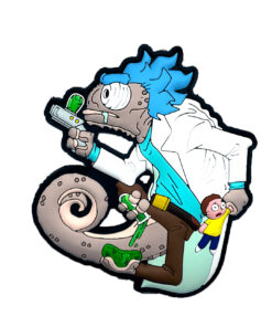 HIWEZ Tactical Chameleon Rick and Morty PVC Airsoft Hook Loop Morale Patch