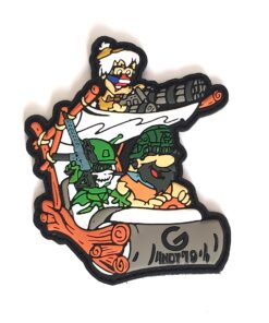 Shot Show NRAAM Ghost Flintstones PVC Patch SUPER RARE