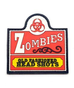 Zombies Old Fashioned Head Shots Morale Patch PVC Airsoft