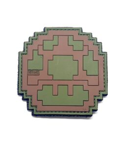 Mushroom Mario Tactical Morale PVC Patch Funny Airsoft Paintball Velcro