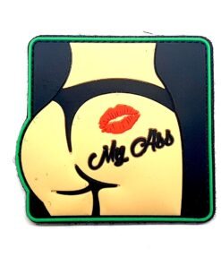 Kiss My Ass Bottom Tactical Morale PVC Patch Funny Airsoft Paintball Velcro