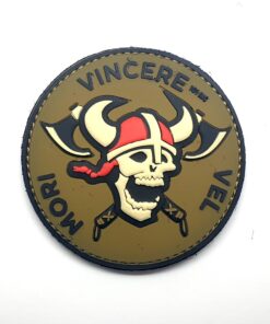 Vincere Viking Skull Tactical Morale PVC Patch Funny Airsoft Paintball