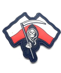 Polish Reaper  Grim Reaper Tactical Morale PVC Patch Funny Airsoft Paintball