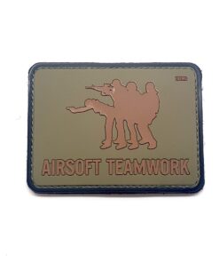 Airsoft Teamwork Tactical Morale PVC Patch Funny Airsoft Paintball (Green)