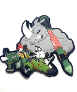 Hiwez Rocket Rhino PVC Patch - Exclusive Design