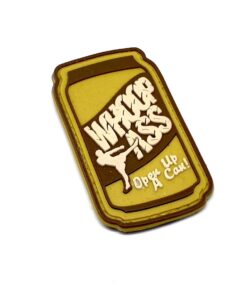 Can of Whoop Ass Tactical Morale PVC Patch Funny Airsoft Paintball Velcro