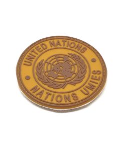 United Nations Tactical Morale PVC Patch Funny Airsoft Paintball (Yellow)