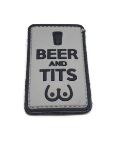 Beer and T*ts PVC Patch (Grey) #076