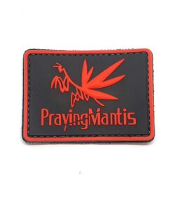 Praying Mantis PVC Patch (Red) #063