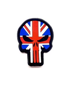 Punisher Skull British Flag PVC Patch #055