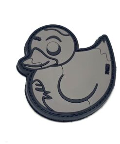 Zombie Duck PVC Patch Grey - #025F