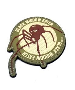 Black Widow Eater PVC Patch Tan #031