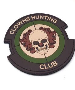 Clowns Hunting Club GREEN PVC Patch #037