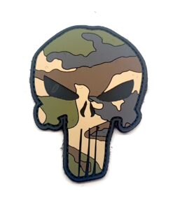 Punisher Skull French Camo PVC Patch #055