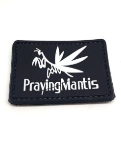 Praying Mantis PVC Patch (Black) #063