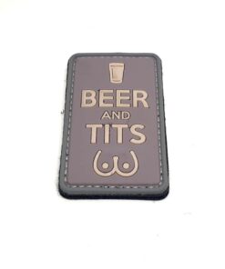 Beer and T*ts PVC Patch (Purple) #076