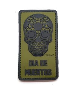Dia De Muertos Day Of The Dead PVC Patch (Green) #077