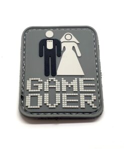 Game Over Tactical Morale PVC Patch Funny Airsoft Paintball Velcro