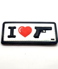 I Love Guns PVC Patch #142