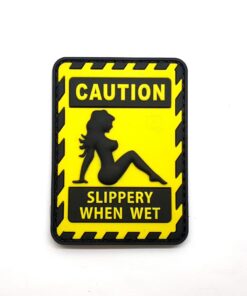 Caution Slippery When Wet PVC Patch #177
