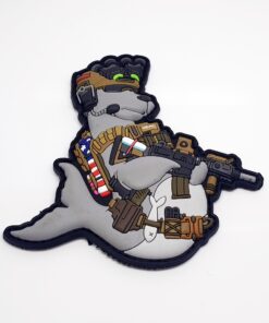 HIWEZ Tactical Fred Fisher Navy Seal PVC Hook Loop Morale Patch #H003