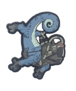 HIWEZ Tactical Chameleon Tactical Diver PVC Airsoft Hook Loop Morale Patch