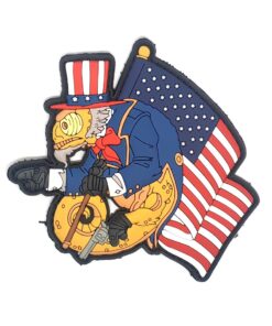 HIWEZ Tactical Chameleon Uncle Sam PVC Airsoft Hook Loop Morale Patch