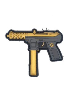 Gold Tec9 PVC Patch by Kitfox Design Group