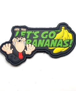 Lets Go Bananas Tactical Morale PVC Patch Funny Airsoft Paintball Velcro