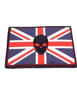 Union Jack With Skull PVC Patch #071
