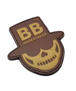 BB Undertaker Tactical Morale PVC Patch Funny Airsoft Paintball (Tan)