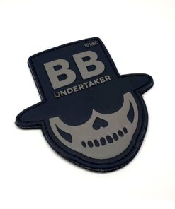 BB Undertaker Tactical Morale PVC Patch Funny Airsoft Paintball (Black)