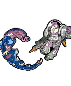 SPACE FORCE MARINE VS ALIEN SET PATCH HIWEZ