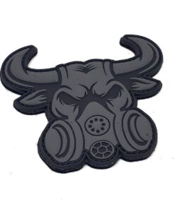 Gasmask Bull PVC Patch Black #038A