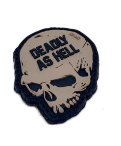 Deadly As Hell PVC Patch Grey - #023A