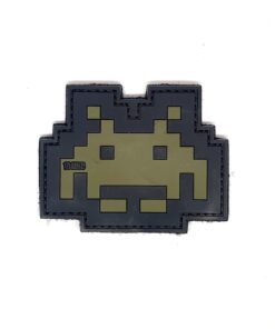 Space Invader Style Tactical Morale PVC Patch Funny Airsoft Paintball