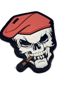 Skull Cigar PVC Patch #035