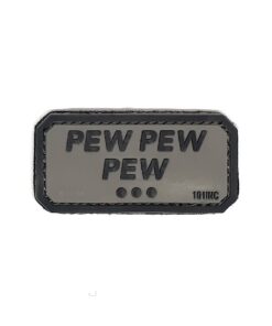 Pew Pew Pew PVC Patch Grey #165