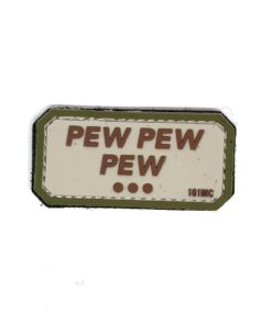 Pew Pew Pew PVC Patch Sand/Green #165