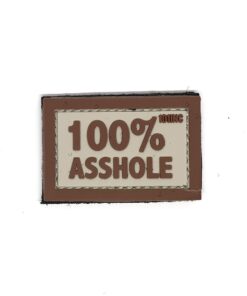 100% A**hole PVC Patch Sand/Brown #262