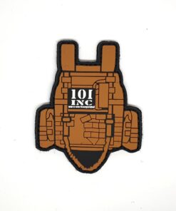 101 Inc Tactical Vest PVC Patch Brown #101
