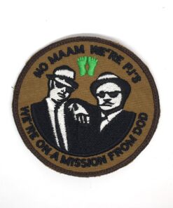 No Maam We Are P.I's Embroidered Patch LP024