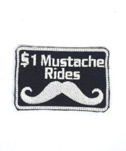 Moustache Rides Tactical Embroidered Patch LP018