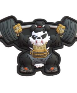 HIWEZ Workout Xfit Fitness Panda Weightlift Morale Patch PVC Airsoft Hook Loop