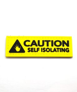 Caution Self Isolating PVC Patch