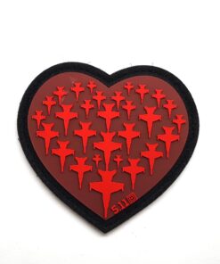 5.11 Airplane Heart PVC Patch