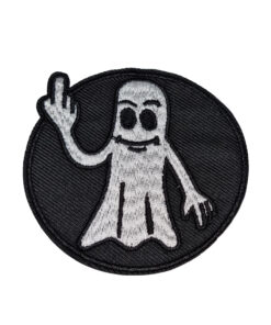 Ghost Finger Embroidered Patch