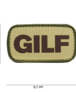 Patch 3D PVC GILF Green