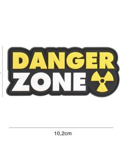 PVC Danger Zone yellow Patch