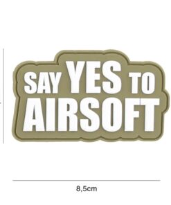 Say Yes To Airsoft PVC Patch Coyote #267C